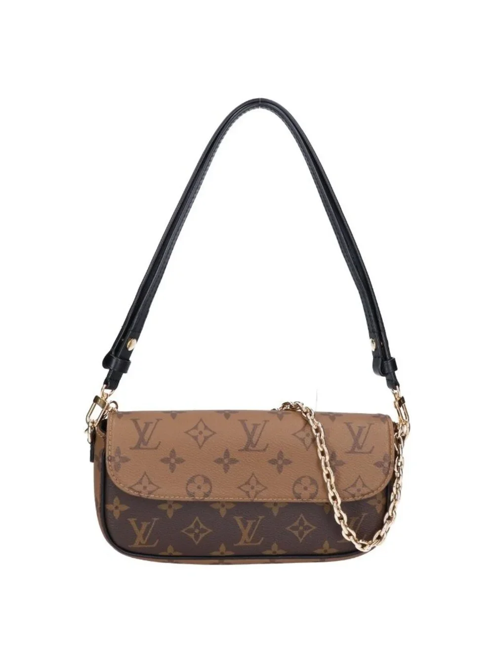 Louis Vuitton Monogram Reverse Wallet on Chain Ivy 2-Way Shoulder Bag